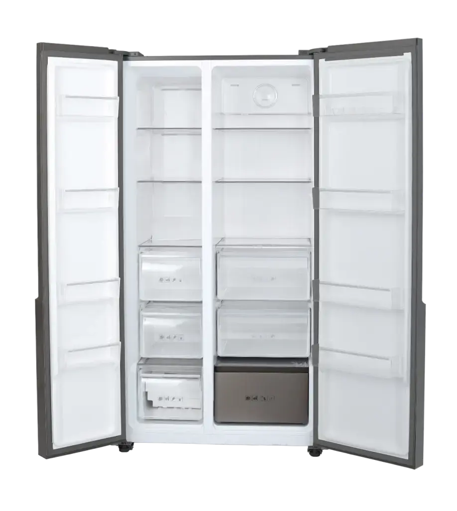 Side by Side Refrigerator 600L Eon Velvet Opera Black - Image 6